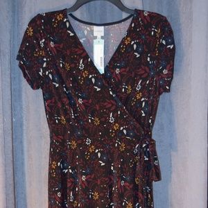 Kaileigh - Arnett Faux Wrap Knit Dress